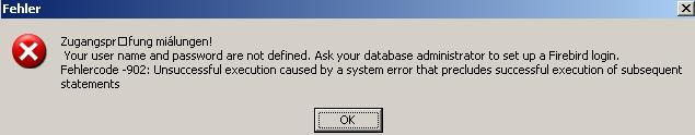 Why do I get following error message as soon as I start the application: 